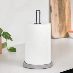 ReBorn Freestanding Dark Grey Kitchen Roll Holder - thumbnail 2