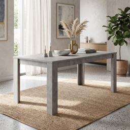 Kosy Koala 4 Seater Grey Stone Effect Velvet Dining Set - thumbnail 3