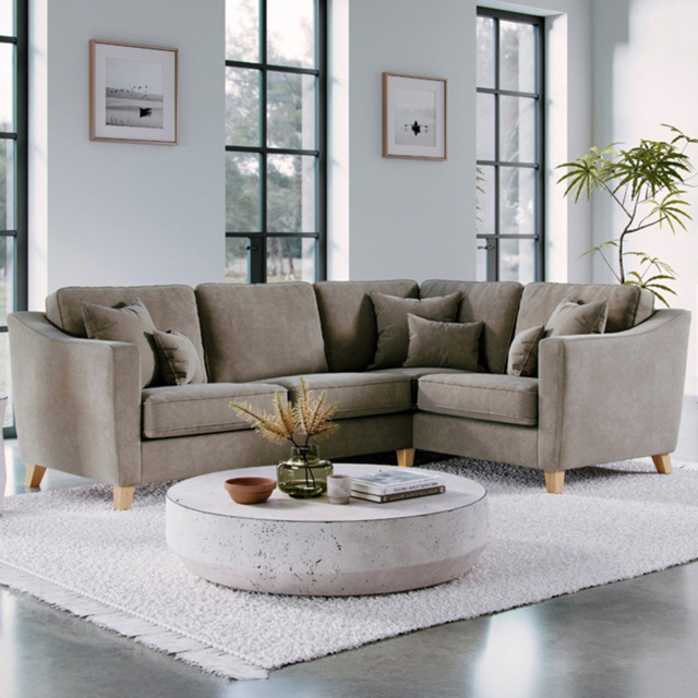Marlon City Fossil 3 Seater Left Hand Corner Sofa - image 1