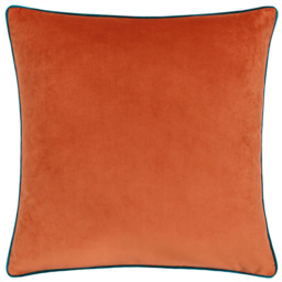 Paoletti Meridian Tiger Teal Velvet Cushion