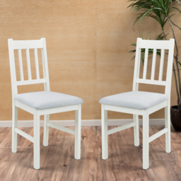Julian Bowen Coxmoor Set of 2 Ivory Dining Chair