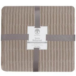 Divante Latte Savoy Quilted Bedspread 220 x 240cm - thumbnail 1