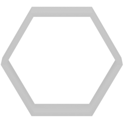 Homebase Hexagon White Matte Wall Shelf 3 Pack - thumbnail 4