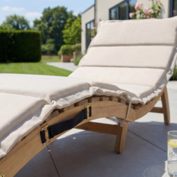 Artemis Home Solara Curve Beige Sun Lounger - thumbnail 2