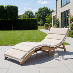 Artemis Home Solara Curve Beige Sun Lounger