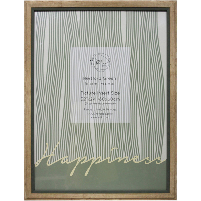 The Port. Co Gallery Hertford Natural Green Accent Photo Frame 31 x 24 inch - image 1