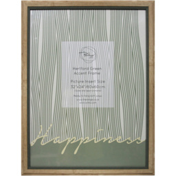 The Port. Co Gallery Hertford Natural Green Accent Photo Frame 31 x 24 inch