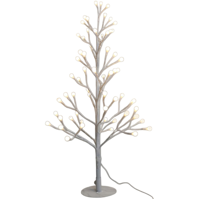 Xmas Haus 48 Warm White and White LED Pre-Lit Artificial Christmas Tree 2ft - image 1