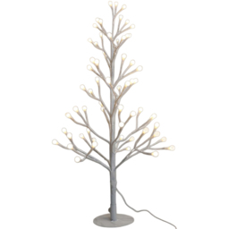 Xmas Haus 48 Warm White and White LED Pre-Lit Artificial Christmas Tree 2ft - thumbnail 1