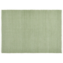 Hug Rug Dark Green Herringbone Woven Rug 120 x 170cm - thumbnail 1