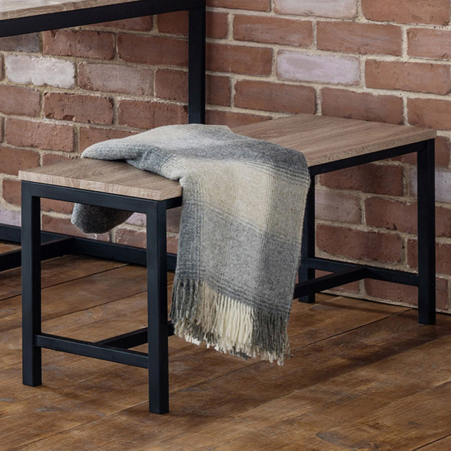 Julian Bowen Tribeca 2 Seater Sonoma Oak Dining Bench - image 1