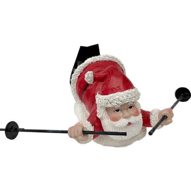 Single Santa's Chalet Skiing Santa Christmas Decoration in Assorted styles - image 1