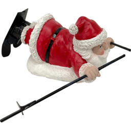 Single Santa's Chalet Skiing Santa Christmas Decoration in Assorted styles - thumbnail 2