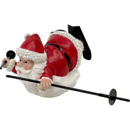 Single Santa's Chalet Skiing Santa Christmas Decoration in Assorted styles - thumbnail 3