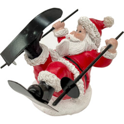 Single Santa's Chalet Skiing Santa Christmas Decoration in Assorted styles - thumbnail 4