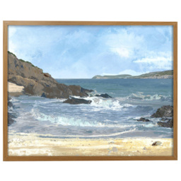 Laura Ashley Rocky Cove Wooden Frame Wall Art 50 x 70cm - thumbnail 1