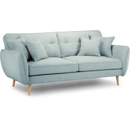 Opry Faro 3 Seater Button Back Aqua Sofa - thumbnail 2