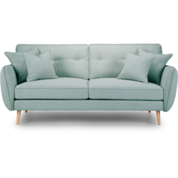 Opry Faro 3 Seater Button Back Aqua Sofa - thumbnail 3
