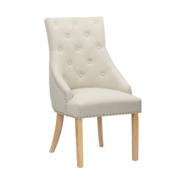 Set of 2 Annabelle Woven Fabric Dining Chairs - Natural - thumbnail 4