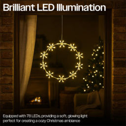 Xmas Haus 60 Warm White LED Ring Light 36cm - thumbnail 3