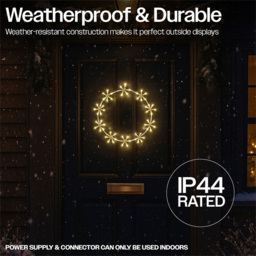 Xmas Haus 60 Warm White LED Ring Light 36cm - thumbnail 4