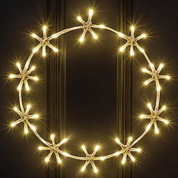 Xmas Haus 60 Warm White LED Ring Light 36cm - thumbnail 1