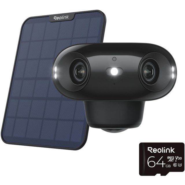 Reolink Advantage Series B740X 180 Degree 4K Wi-Fi Security Camera with Solar Panel and 64GB Card - image 1