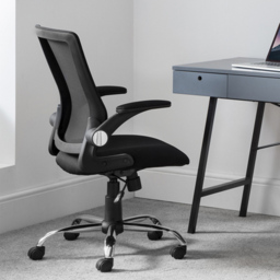 Julian Bowen Imola Black Mesh Swivel Office Chair