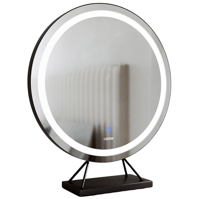 CARME Home Lillia Black Frameless LED Touch Sensor Mirror 50cm - image 1