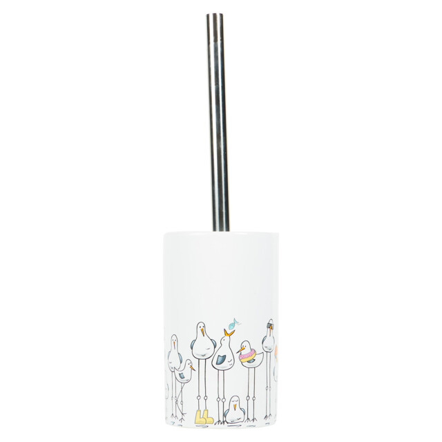 Seagull White Toilet Brush Holder - image 1