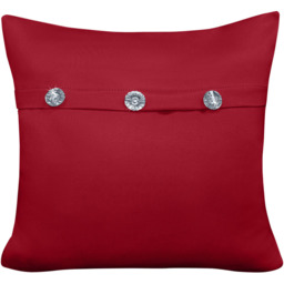Velosso Red Diamante Mock Flap Filled Cushion 43 x 43cm 2 Pack