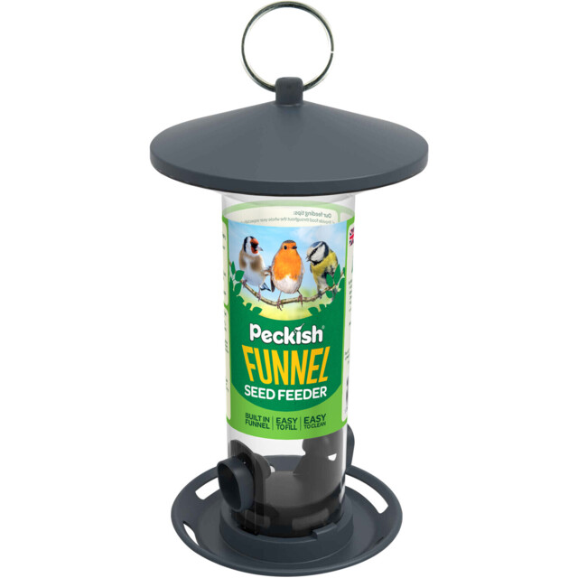 Funnel Seed Feeder Black - image 1