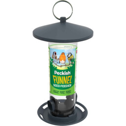 Funnel Seed Feeder Black