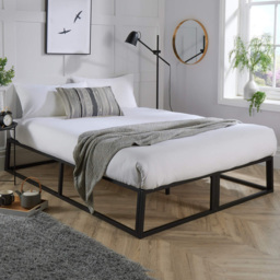 Home Source Small Double Metal Platform Bed Frame - thumbnail 1