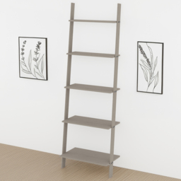 Core Products Corona 4 Shelf Grey Ladder Bookcase