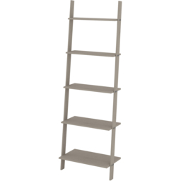 Core Products Corona 4 Shelf Grey Ladder Bookcase - thumbnail 4