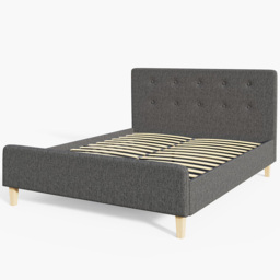 GFW Ashbourne King Size Grey Bed Frame - thumbnail 3