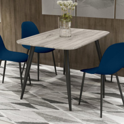 Core Products Aspen 4 Seater Rectangular Dining Table Grey Oak - thumbnail 1