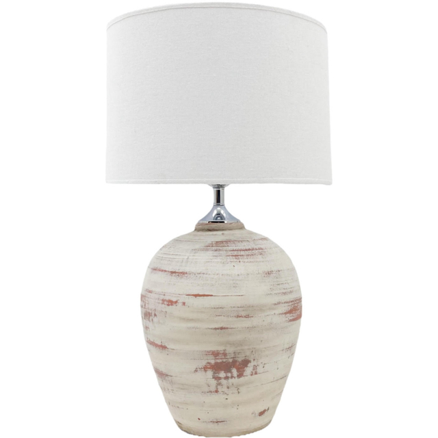 Acacia Home Fabric Shade Pot Shape Table Lamp - image 1