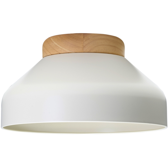 Happy Homewares Scandinavian Design Muted Dove Grey Semi Flush Ceiling Light - image 1