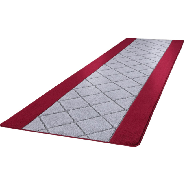 Smart Living Carmela Red and Grey Non-Slip Mat with Gel Backing 60 x 110cm - image 1