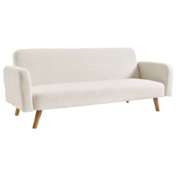 Micah Single Sleeper White Sofa Bed - thumbnail 2