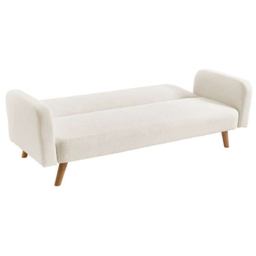Micah Single Sleeper White Sofa Bed - thumbnail 3