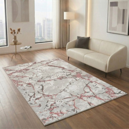 Smart Living Venice Pink Carved Rug 160 x 230cm - thumbnail 2