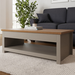 GFW Lancaster Lift Up Grey Coffee Table