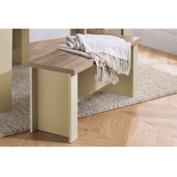Highgate 4 Seater Dining Set Cream and Oak - thumbnail 4