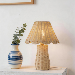 Isla Rattan Table Lamp Natural - thumbnail 2