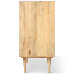 Desser Manhattan 2 Door Natural Rattan and Mango Wood Wine Cabinet - thumbnail 4