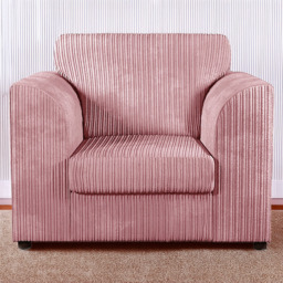 Luxor Pink Jumbo Cord Armchair