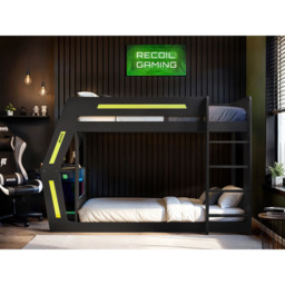 Flair Alister Charcoal and Green Gaming Bunk Bed - thumbnail 4